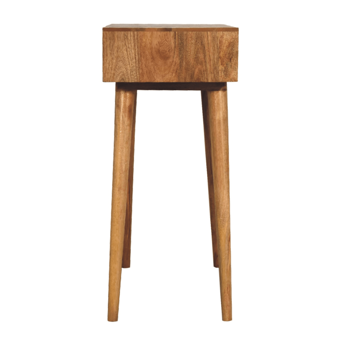 Artisan Furniture Solid Wood Mini Oak-ish Dressing Table, 4 Storage 78x70x35 cm | Luxury Home Accessories | Heulog Glow