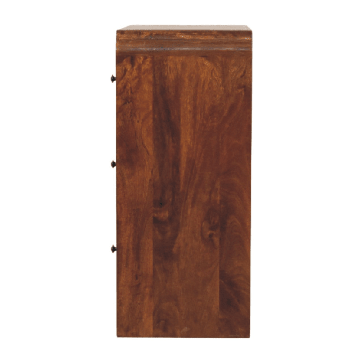 Artisan Furniture Solid Wood Newton Chestnut Chest, 3 Drawers, Dark Brown | Luxury Home Accessories | Heulog Glow
