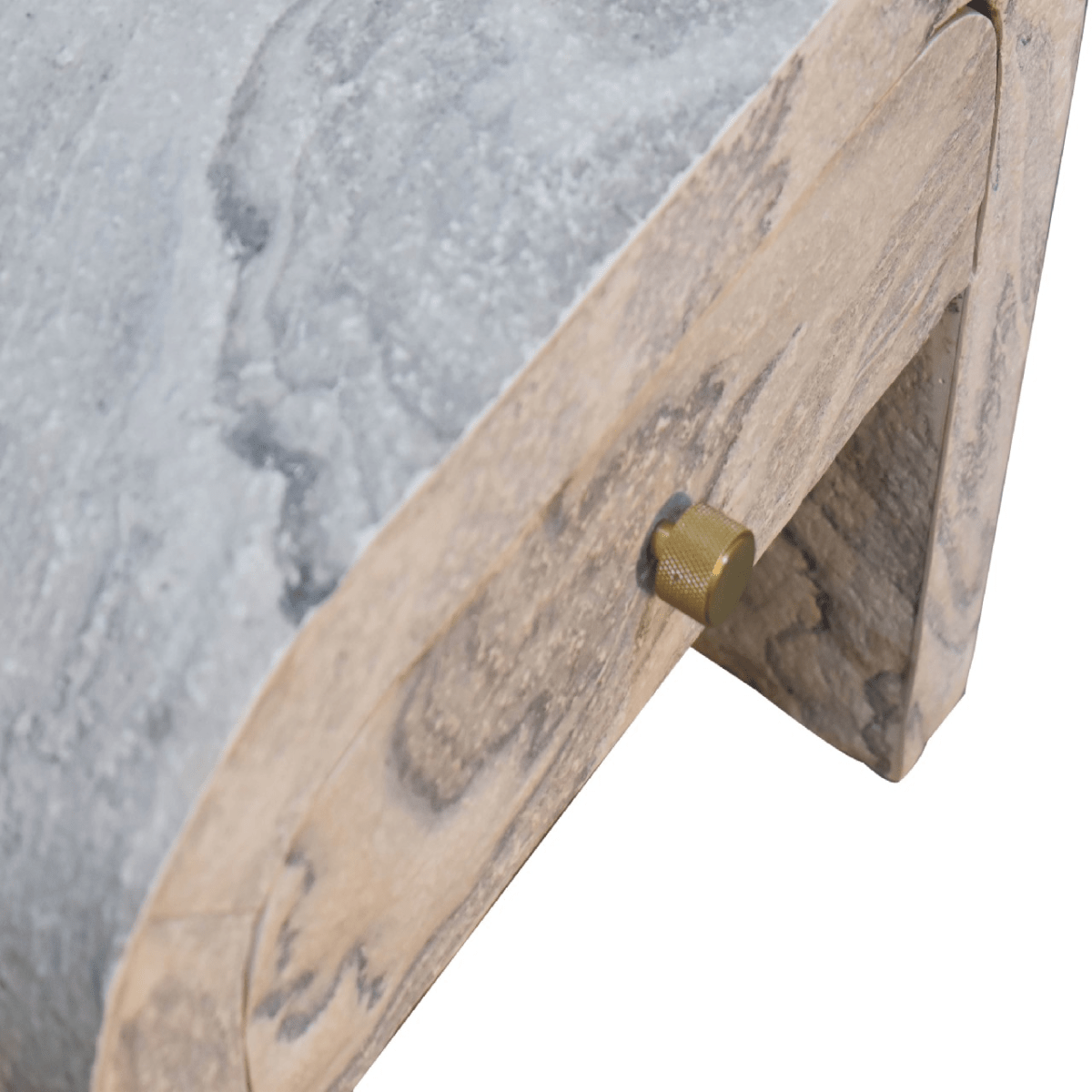 Artisan Furniture Solid Wood Nouveau Bedside | Luxury Home Accessories | Heulog Glow