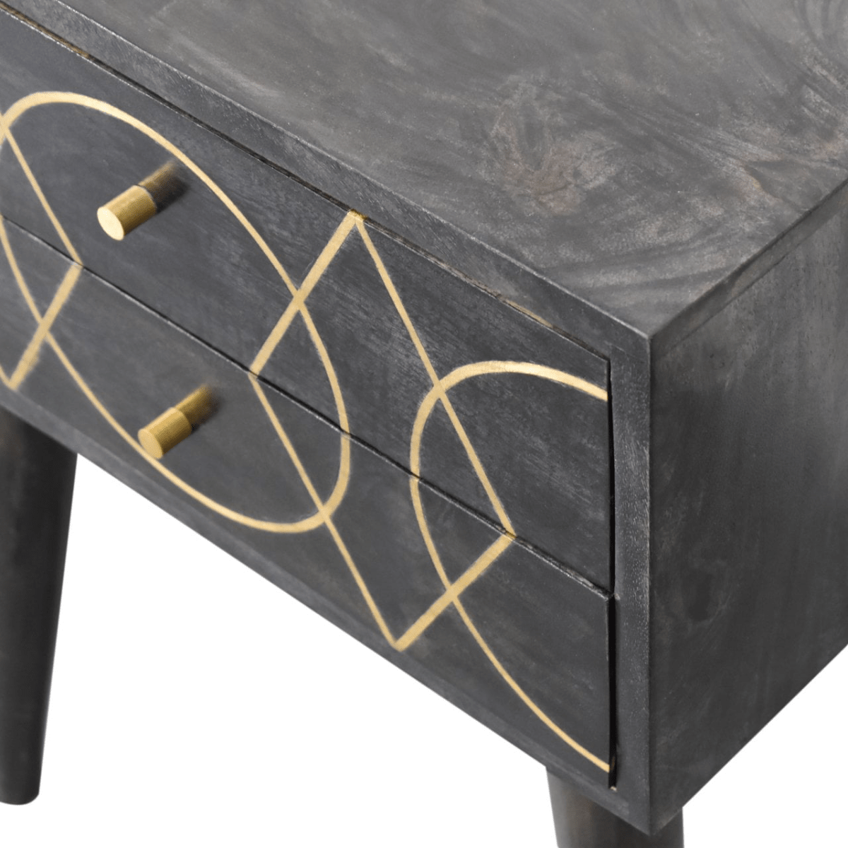 Artisan Furniture Solid Wood Oslo Bedside | Luxury Home Accessories | Heulog Glow