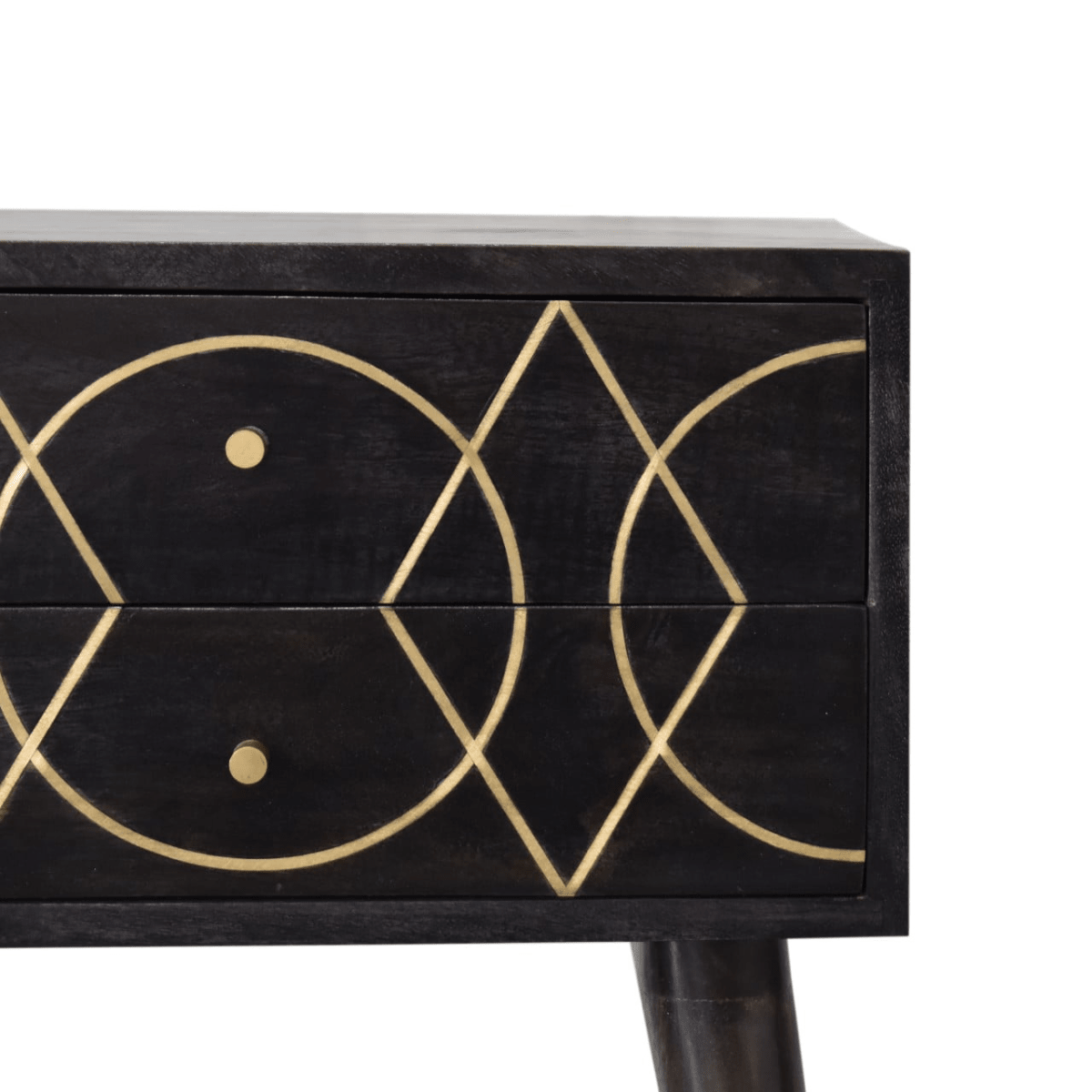 Artisan Furniture Solid Wood Oslo Bedside | Luxury Home Accessories | Heulog Glow