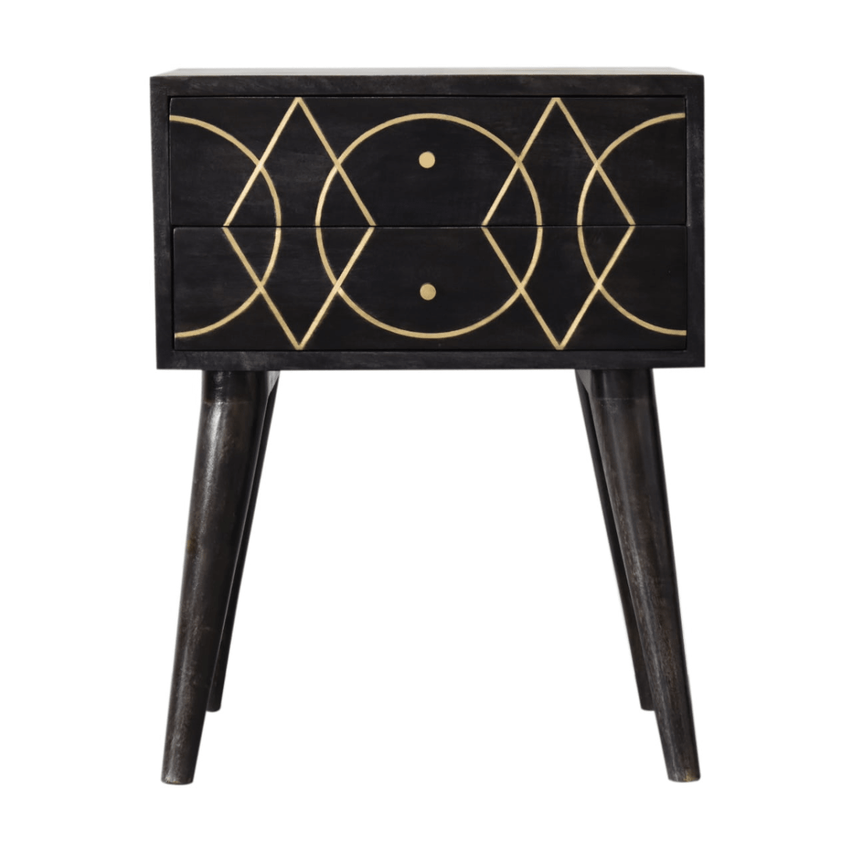 Artisan Furniture Solid Wood Oslo Bedside | Luxury Home Accessories | Heulog Glow