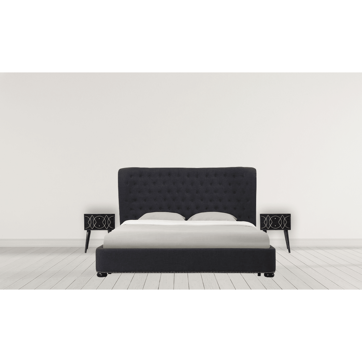 Artisan Furniture Solid Wood Oslo Bedside | Luxury Home Accessories | Heulog Glow