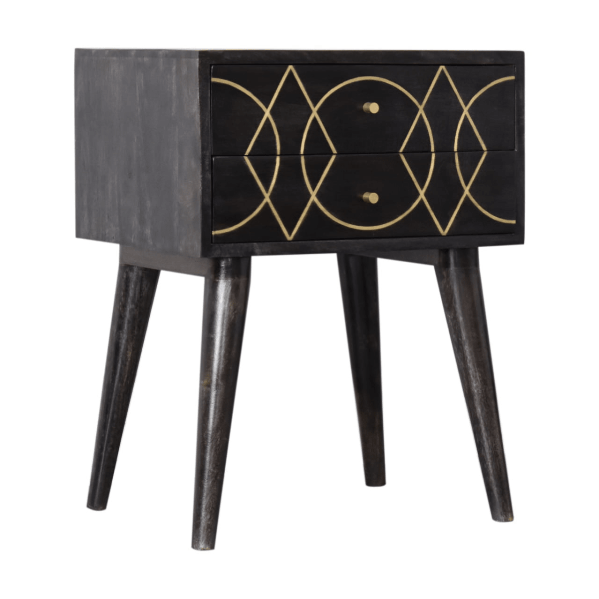 Artisan Furniture Solid Wood Oslo Bedside | Luxury Home Accessories | Heulog Glow