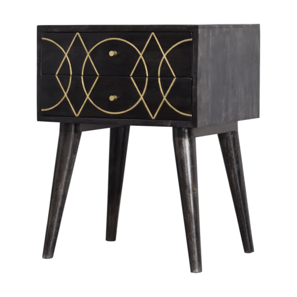 Artisan Furniture Solid Wood Oslo Bedside | Luxury Home Accessories | Heulog Glow
