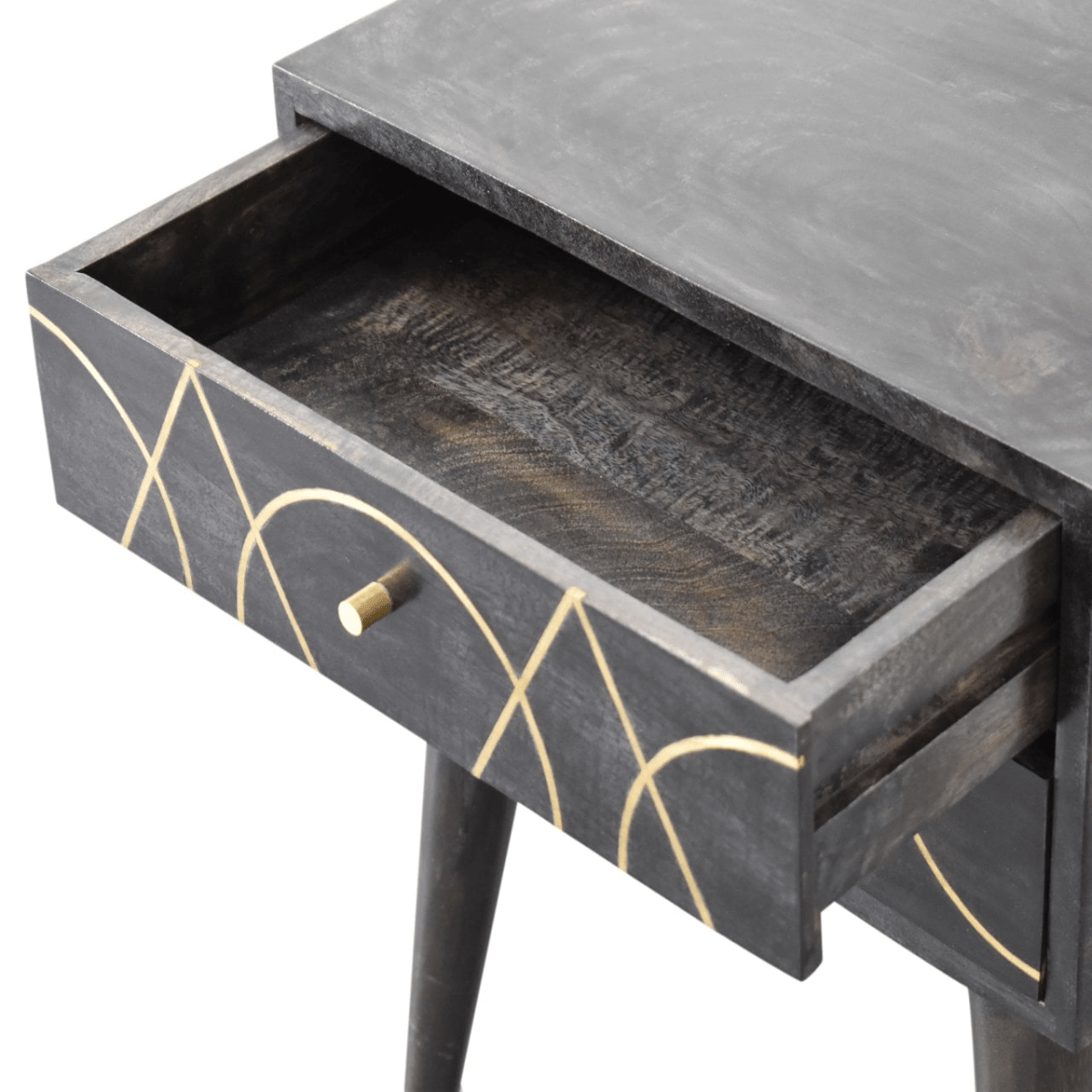 Artisan Furniture Solid Wood Oslo Bedside | Luxury Home Accessories | Heulog Glow