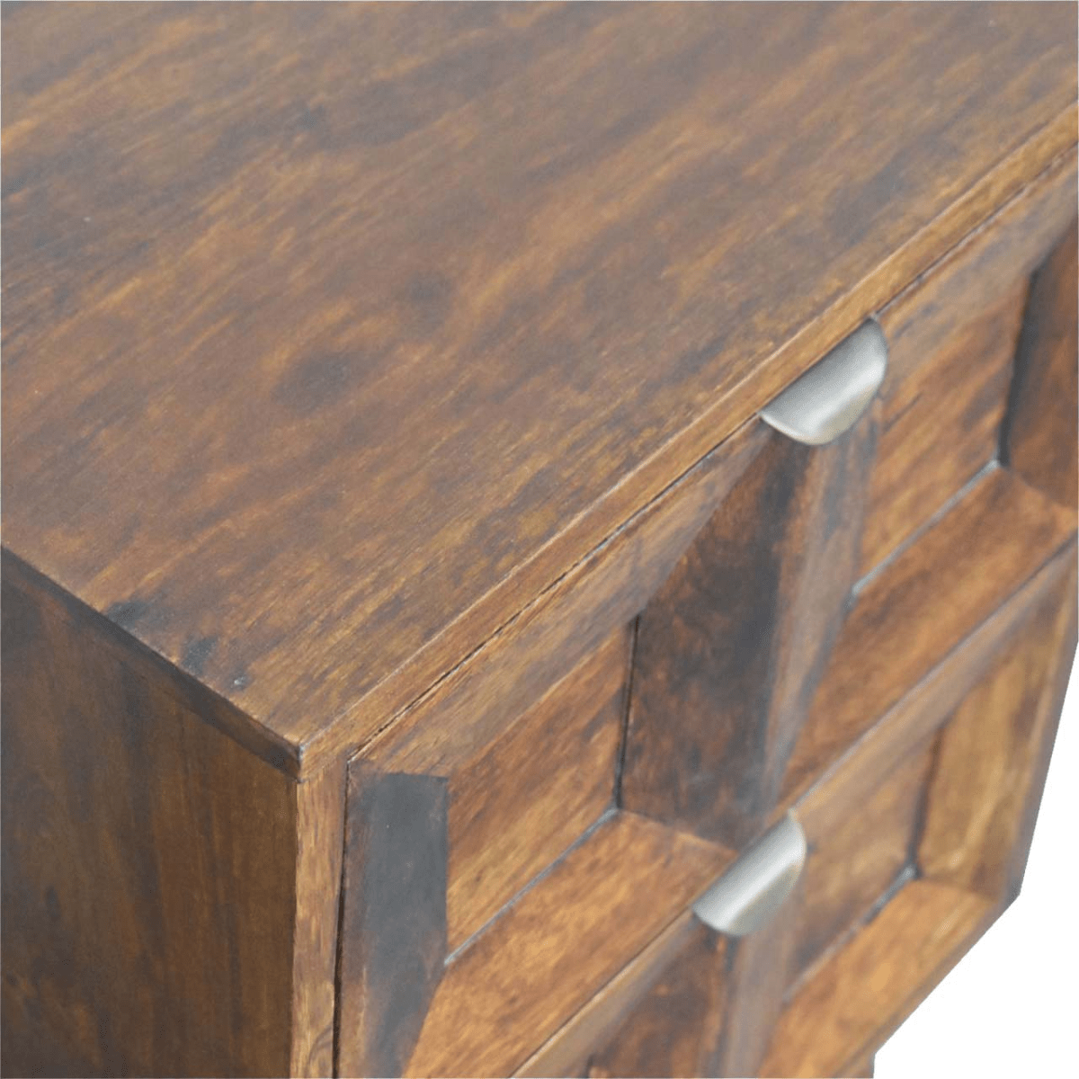 Artisan Furniture Solid Wood Quad Bedside | Luxury Home Accessories | Heulog Glow