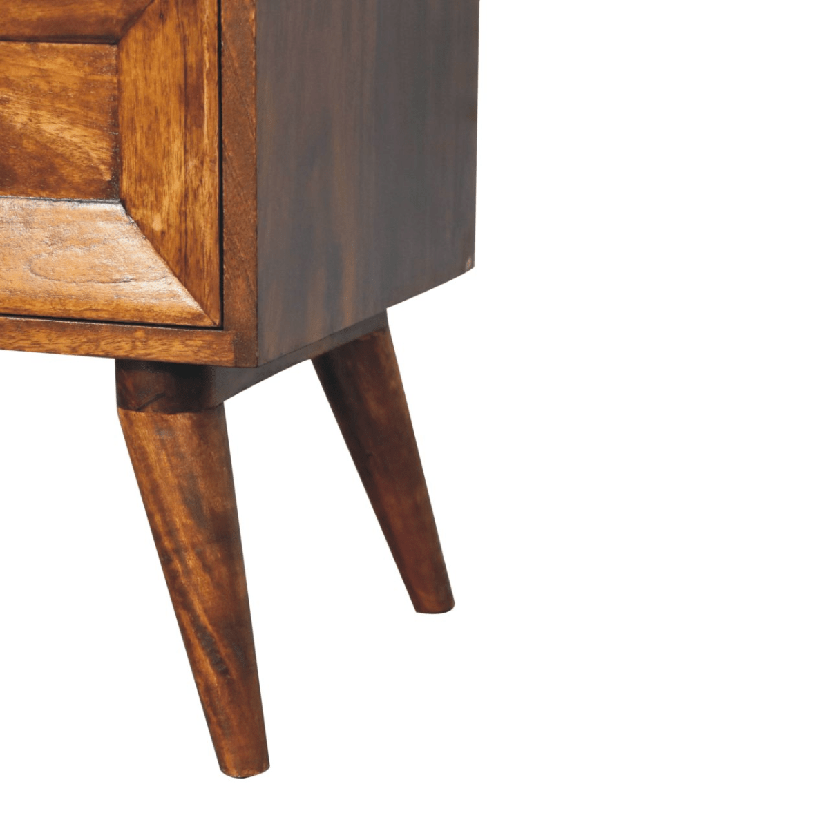 Artisan Furniture Solid Wood Quad Bedside | Luxury Home Accessories | Heulog Glow