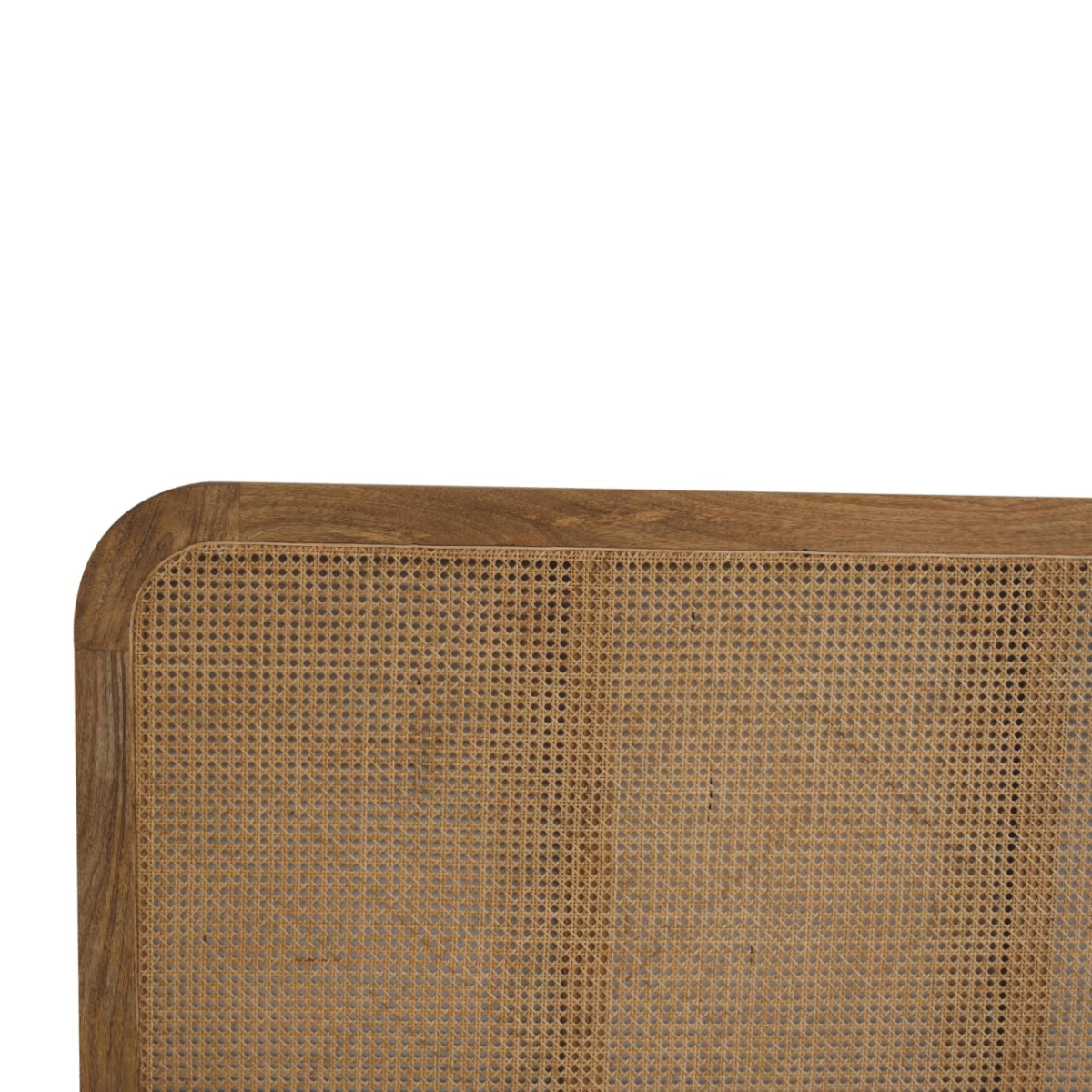 Artisan Furniture Solid Wood Rattan Bed, Beige | Luxury Home Accessories | Heulog Glow