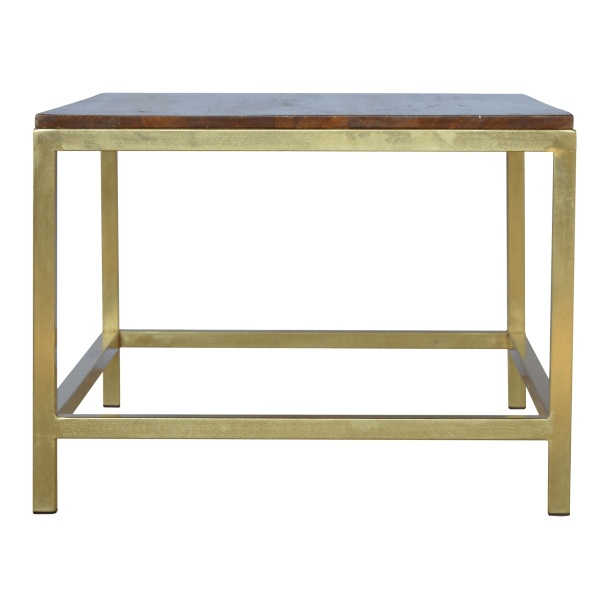 Artisan Furniture Solid Wood Rectangle Gold Coffee Table | Luxury Home Accessories | Heulog Glow