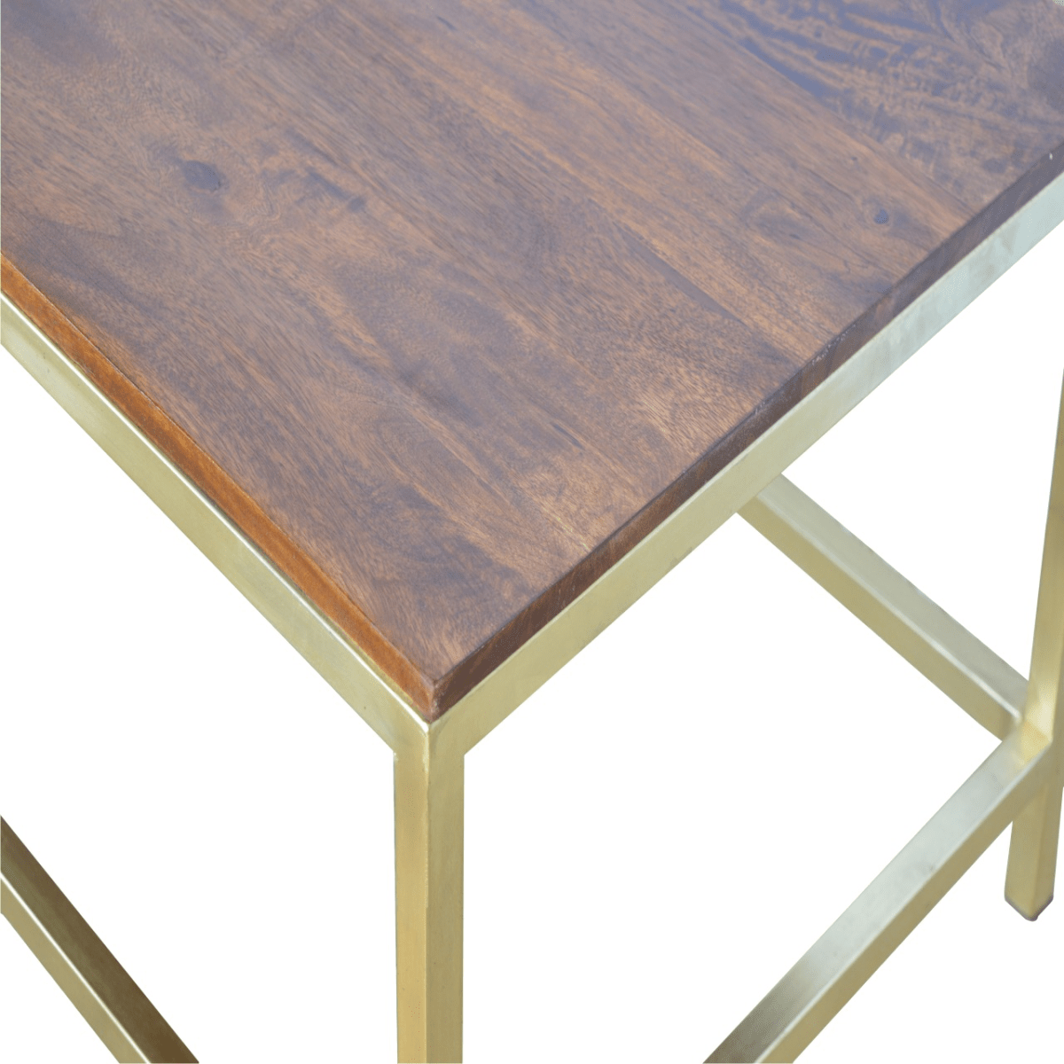 Artisan Furniture Solid Wood Rectangle Gold Coffee Table | Luxury Home Accessories | Heulog Glow