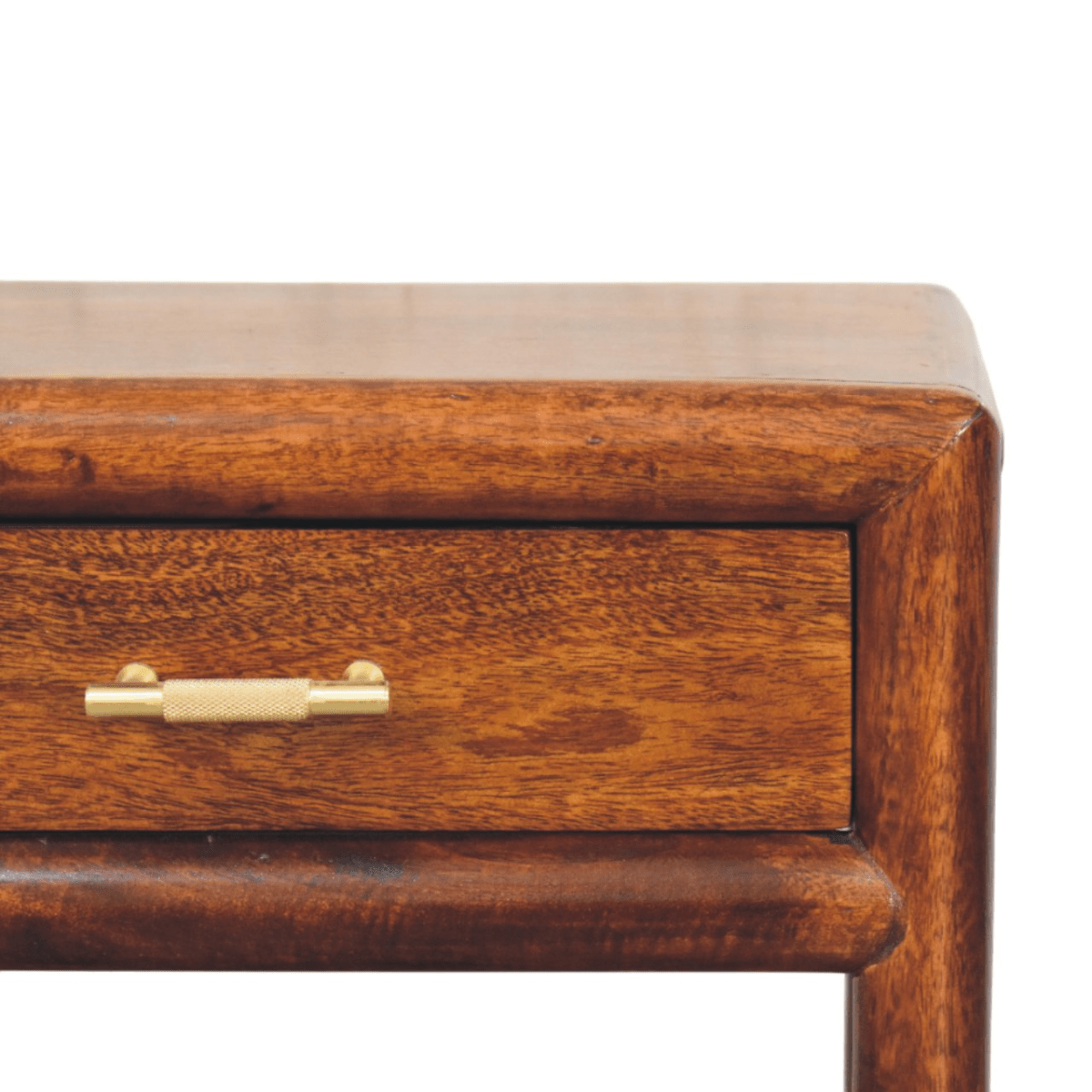 Artisan Furniture Solid Wood Regency Chestnut Nightstand, 1 Drawer, 1 Shelf, Dark Brown | Luxury Home Accessories | Heulog Glow