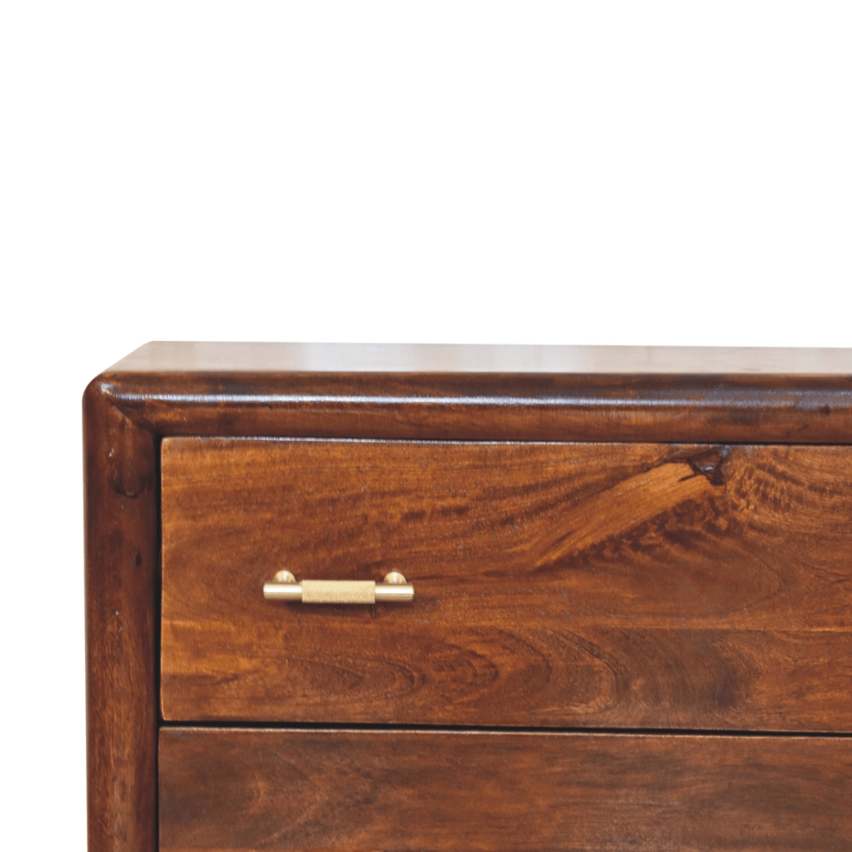 Artisan Furniture Solid Wood Regency Woven 2-Drawer Nightstand, 1 Shelf, Dark Brown | Luxury Home Accessories | Heulog Glow