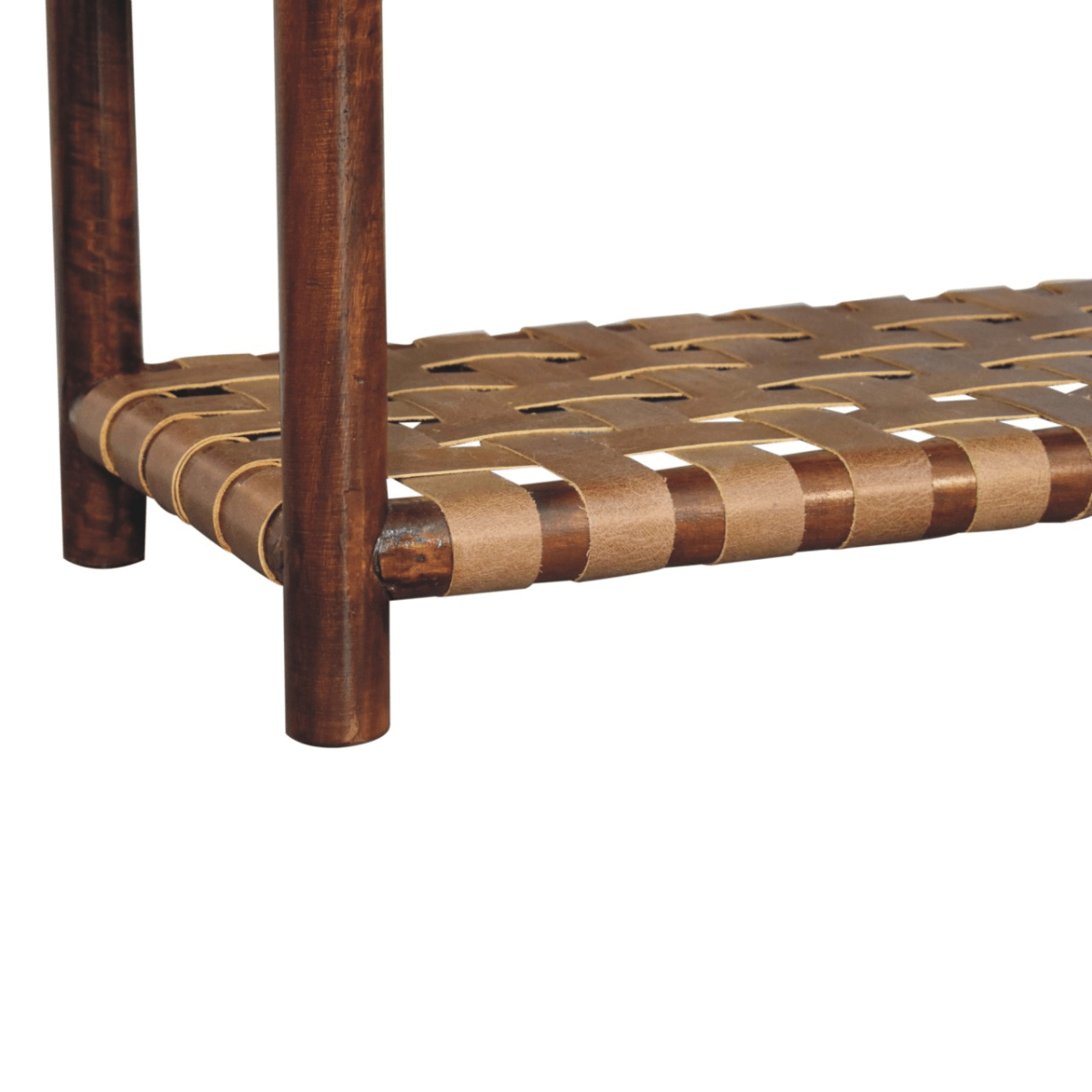 Artisan Furniture Solid Wood Regency Woven 2-Drawer Nightstand, 1 Shelf, Dark Brown | Luxury Home Accessories | Heulog Glow