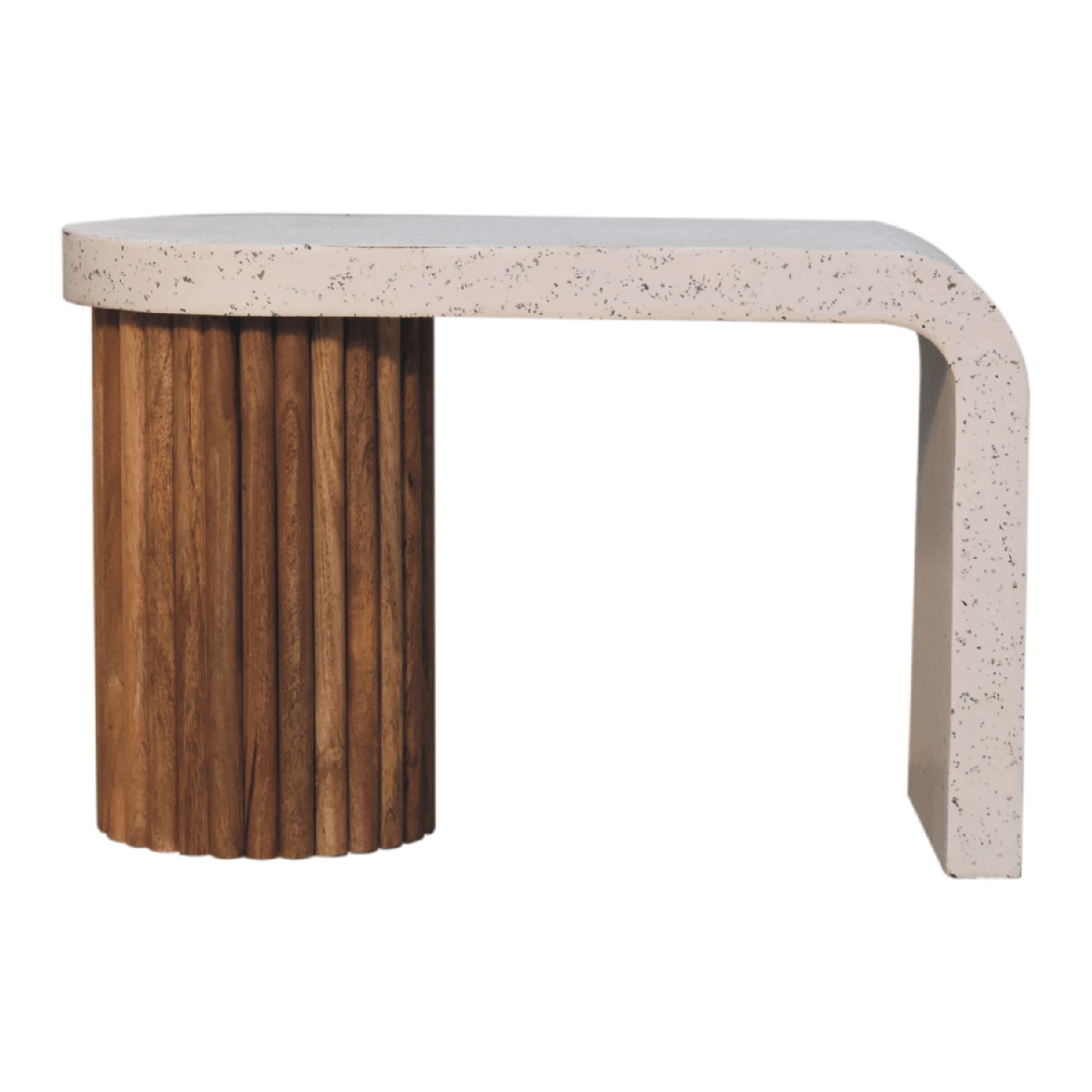 Artisan Furniture Solid Wood Serenity Terrazzo Coffee Table, Brown & Grey | Luxury Home Accessories | Heulog Glow
