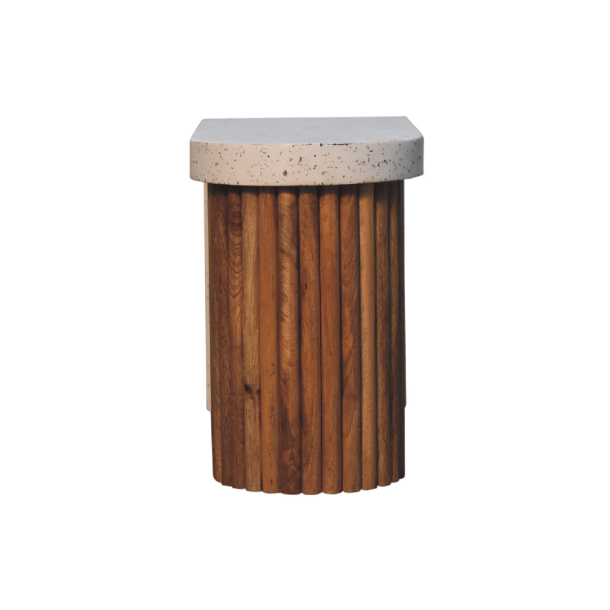 Artisan Furniture Solid Wood Serenity Terrazzo Coffee Table, Brown & Grey | Luxury Home Accessories | Heulog Glow