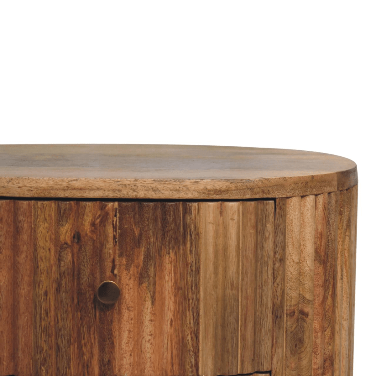 Artisan Furniture Solid Wood Soba Ball 3 Drawer Bedside | Luxury Home Accessories | Heulog Glow