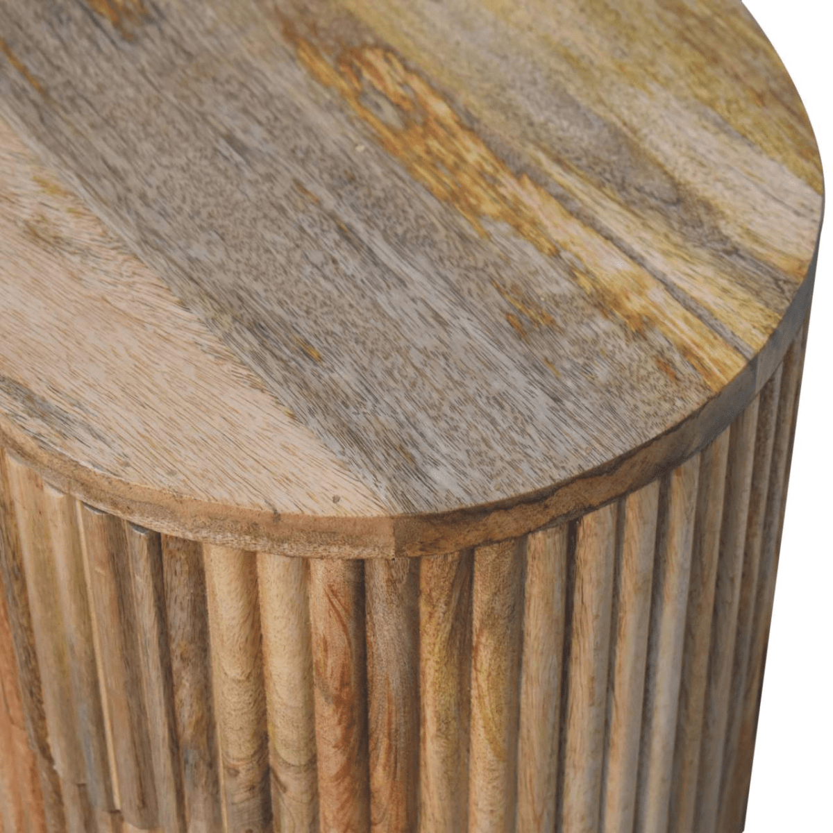Artisan Furniture Solid Wood Soba Ball 3 Drawer Bedside | Luxury Home Accessories | Heulog Glow