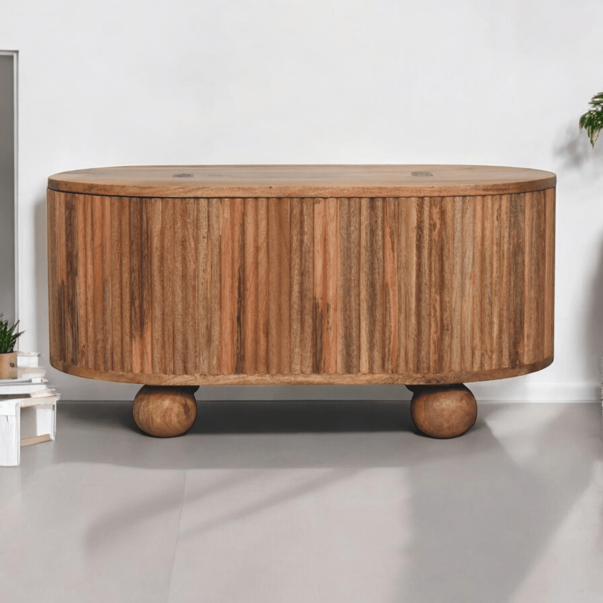 Artisan Furniture Solid Wood Soba Ball Lid-up Coffee Table | Luxury Home Accessories | Heulog Glow