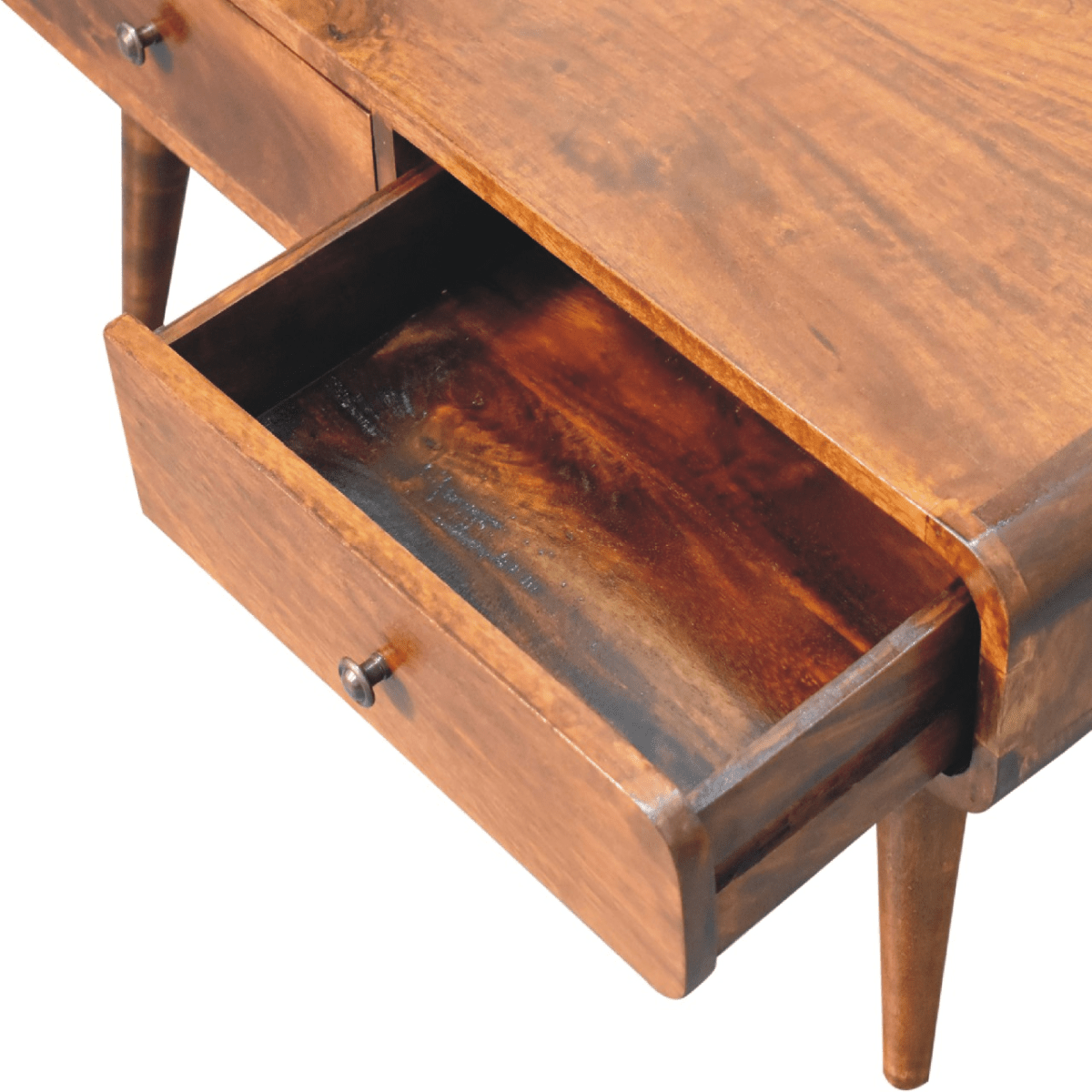 Artisan Furniture Solid Wood Sonata Chestnut Coffee Table | Luxury Home Accessories | Heulog Glow