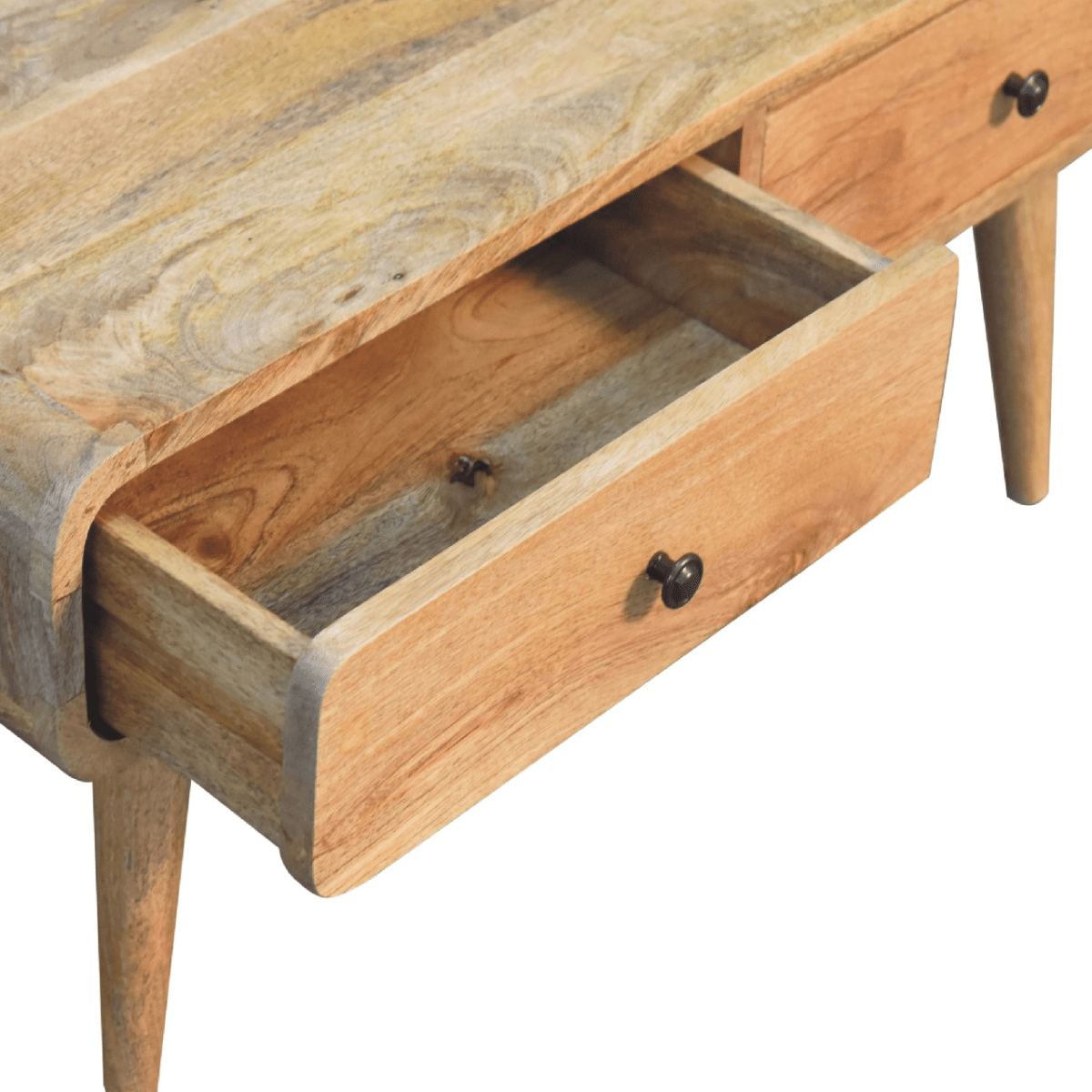 Artisan Furniture Solid Wood Sonata Oak-ish Coffee Table | Luxury Home Accessories | Heulog Glow