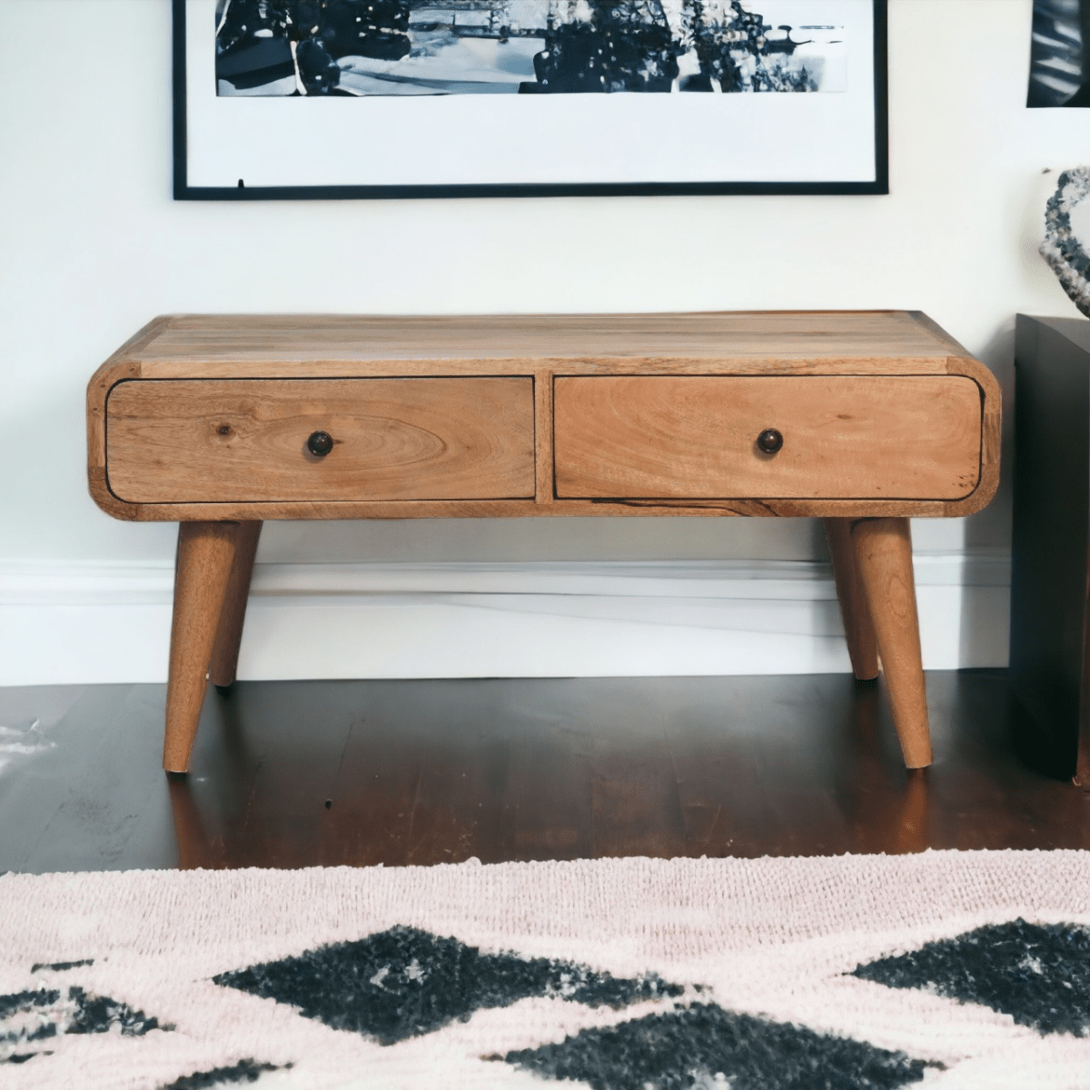 Artisan Furniture Solid Wood Sonata Oak-ish Coffee Table | Luxury Home Accessories | Heulog Glow