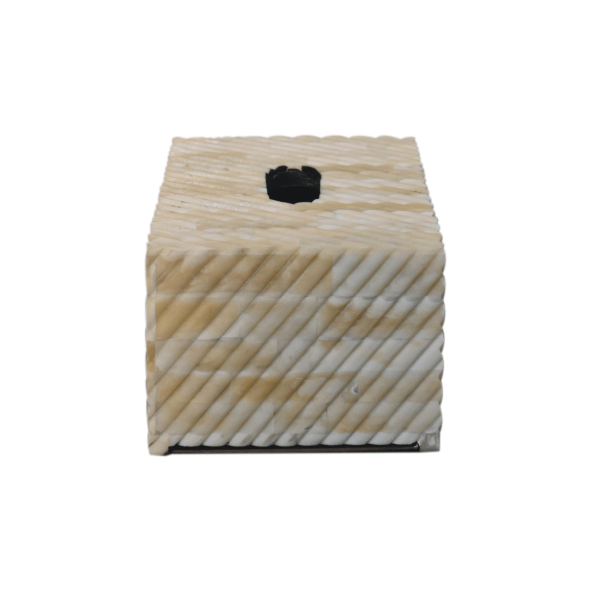 Artisan Furniture Wooden Bone Inlay Tissue Box | Luxury Home Accessories | Heulog Glow