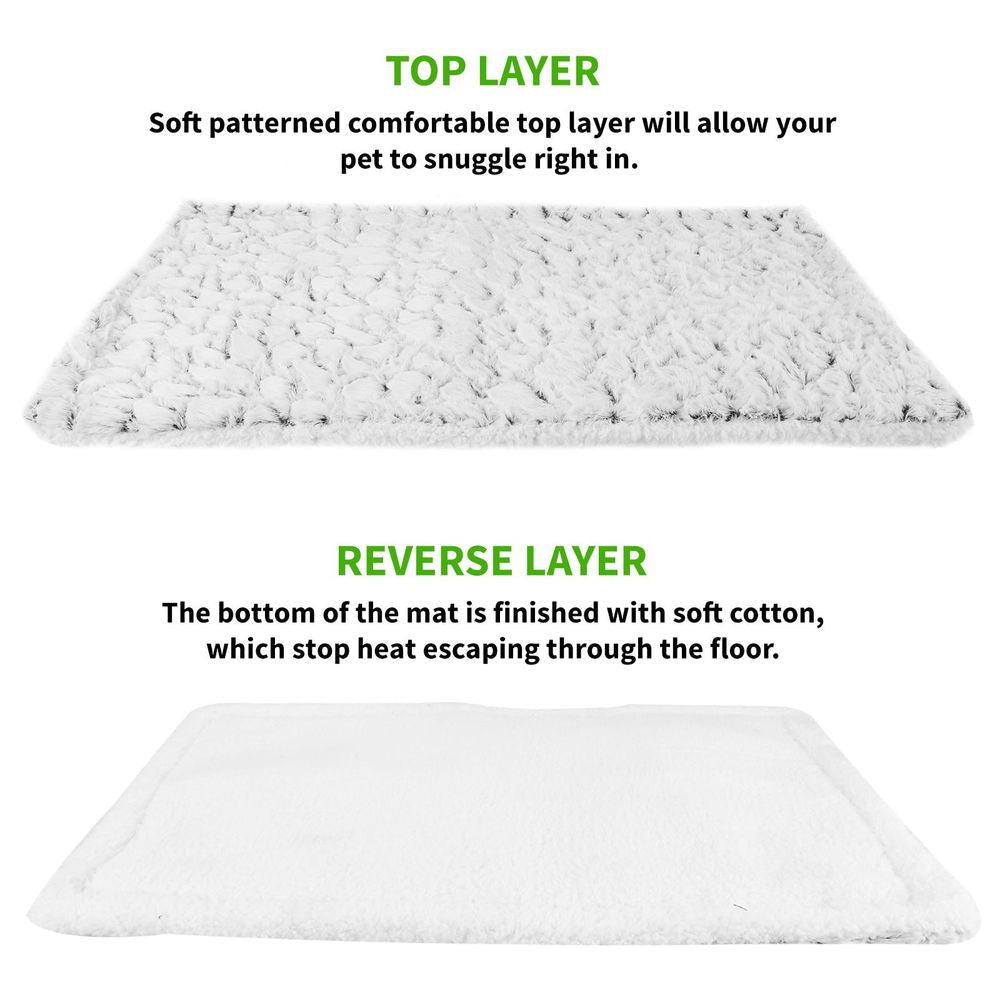 ASAB Self Heating Pet Bed - 70cm x 47cm - Safe, Spacious, and Easy to Store - Perfect for All Pets - Easily Washable | Luxury Home Accessories | Heulog Glow