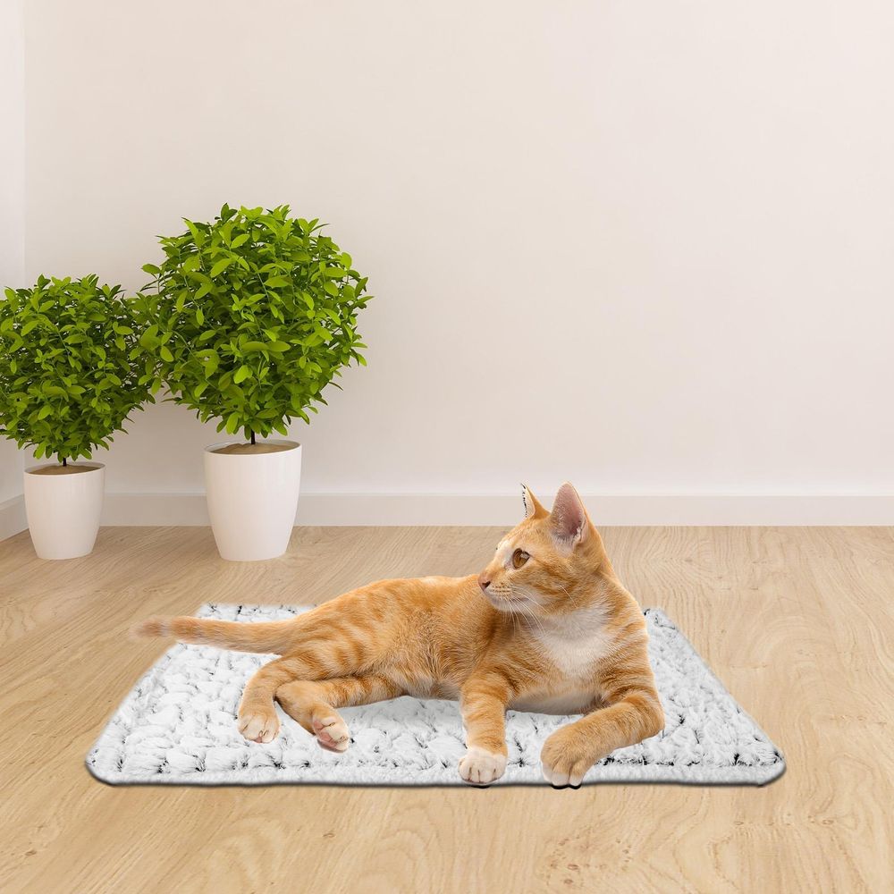 ASAB Self Heating Pet Bed - 70cm x 47cm - Safe, Spacious, and Easy to Store - Perfect for All Pets - Easily Washable | Luxury Home Accessories | Heulog Glow