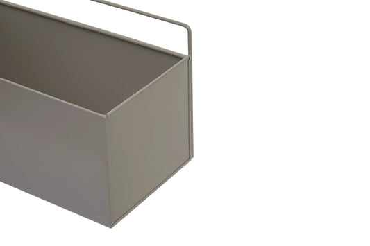 Asher Wall Plant Box Grey | Luxury Home Accessories | Heulog Glow
