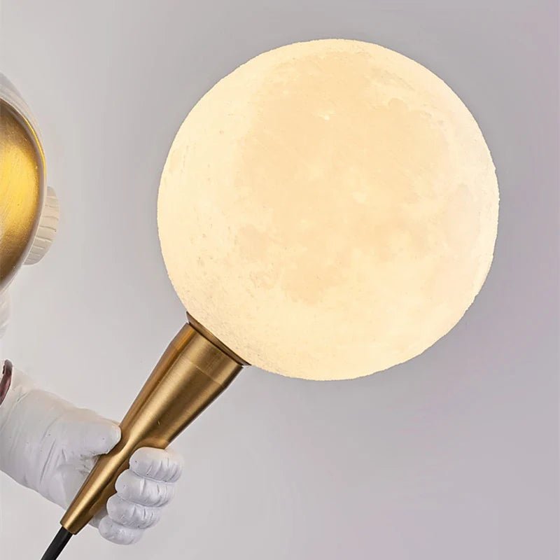 Astronaut LED Wall Light Plug In Moon Globe Kids Bedroom UK | Luxury Home Accessories | Heulog Glow