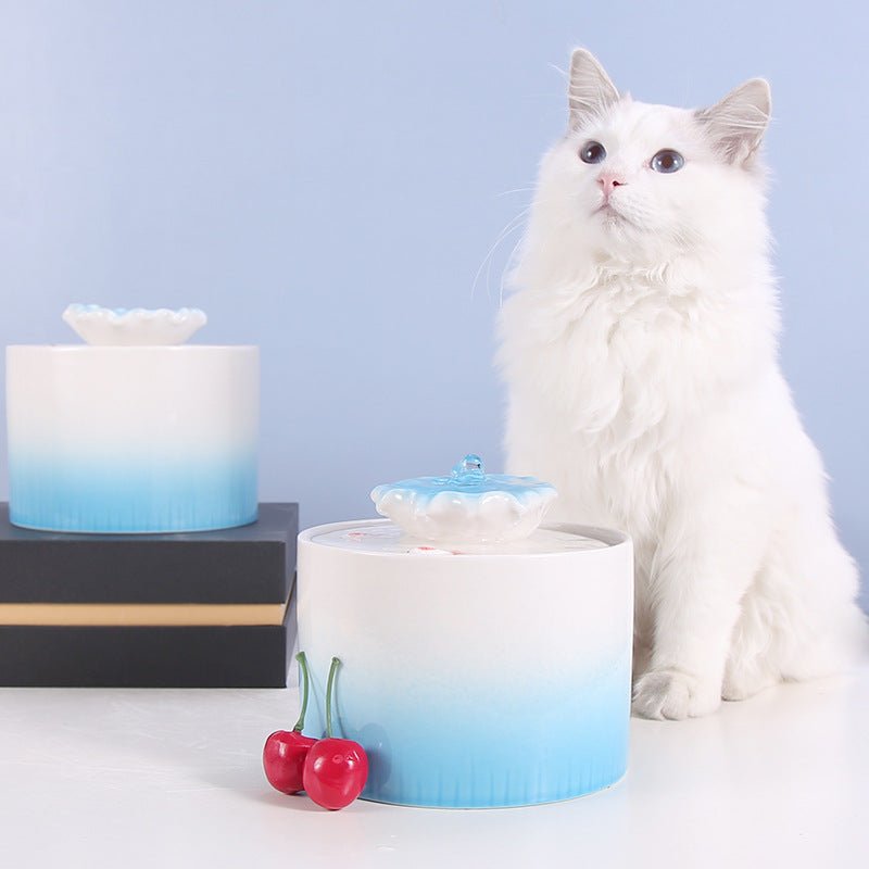 Automatic Circulating Heating Thermostat Ceramics For Cat Drinking Fountains | Luxury Home Accessories | Heulog Glow