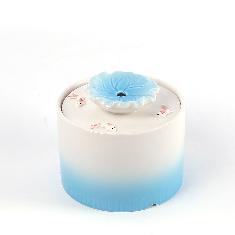 Automatic Circulating Heating Thermostat Ceramics For Cat Drinking Fountains | Luxury Home Accessories | Heulog Glow