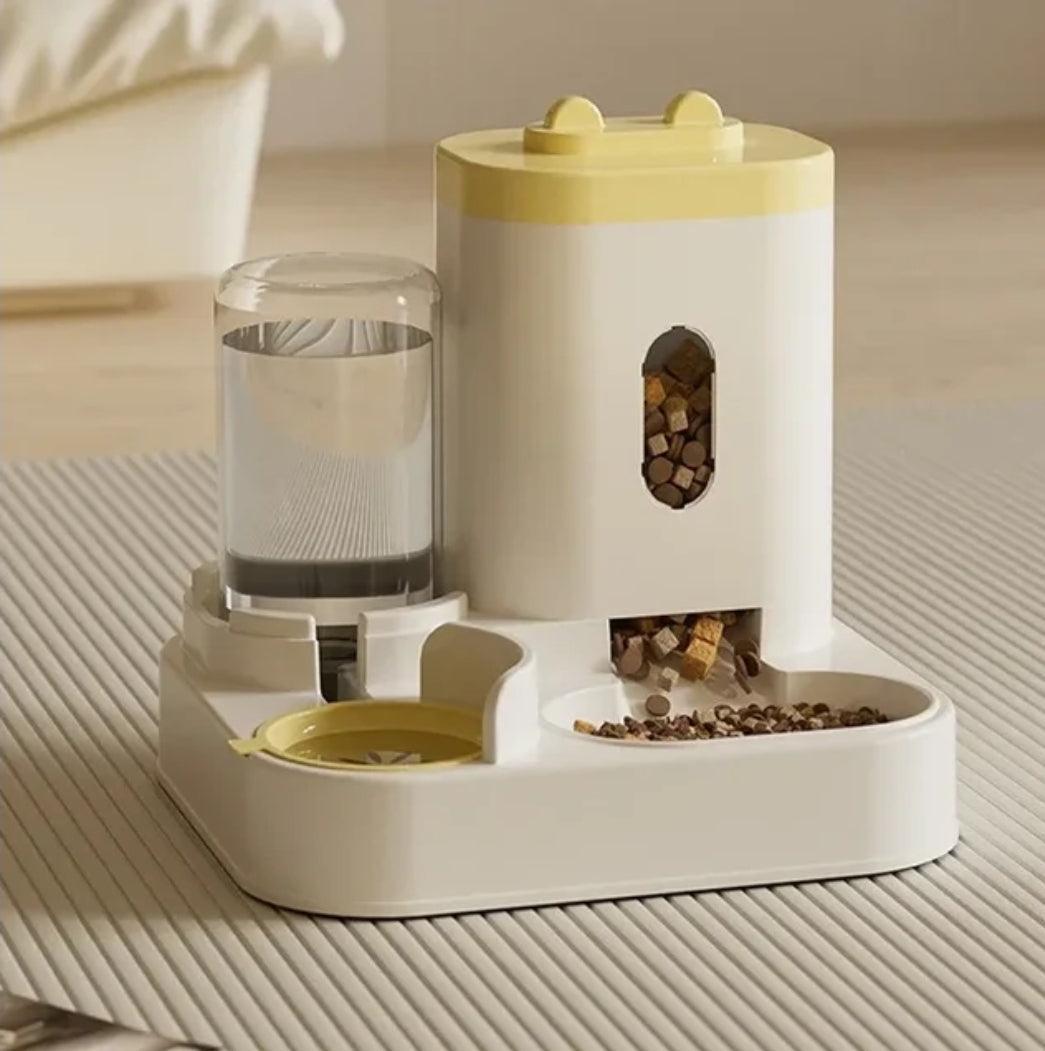 Automatic Feeder Cat Dog Food Bowl With Water Fountain Pet Large | Luxury Home Accessories | Heulog Glow