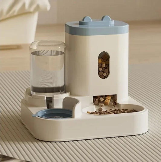 Automatic Feeder Cat Dog Food Bowl With Water Fountain Pet Large | Luxury Home Accessories | Heulog Glow