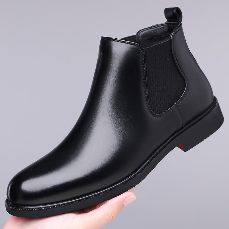 Autumn And Winter Fleece-lined Martin Boots Men's Shoes Cross-border Amazon Wear-resistant Worker Boot Rubber Outdoor Mountaineering Plus Size 38-4 | Luxury Home Accessories | Heulog Glow