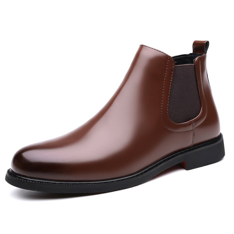 Autumn And Winter Fleece-lined Martin Boots Men's Shoes Cross-border Amazon Wear-resistant Worker Boot Rubber Outdoor Mountaineering Plus Size 38-4 | Luxury Home Accessories | Heulog Glow