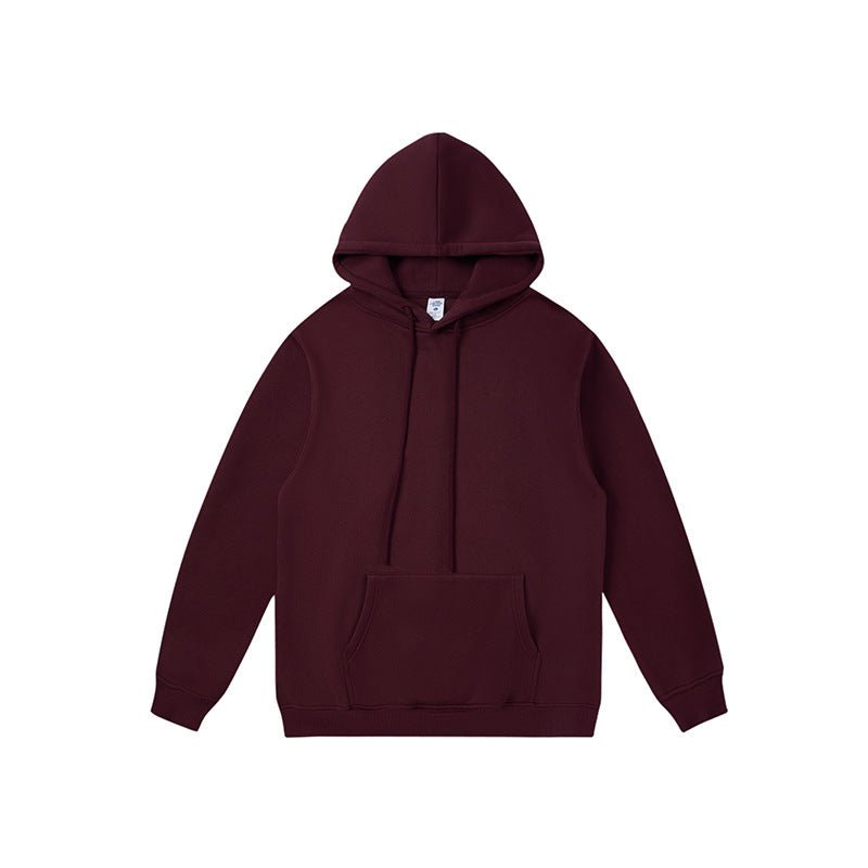 Autumn And Winter Fleece-lined Thick Hooded Solid Color Sweatpants Hoodie | Luxury Home Accessories | Heulog Glow
