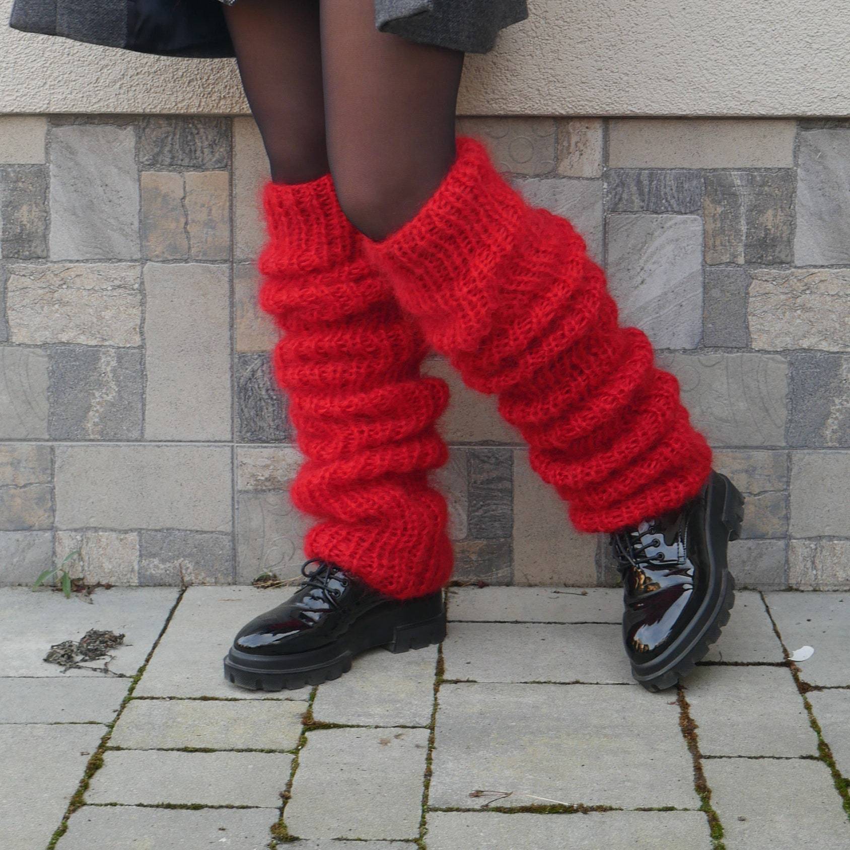 Autumn And Winter New Solid Color Mohair Long Tube Pile Style Foot Women's Fashion Casual Knitted Bunching Socks | Luxury Home Accessories | Heulog Glow