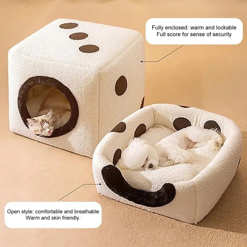 Autumn And Winter Warm Closed House Small Kennel | Luxury Home Accessories | Heulog Glow