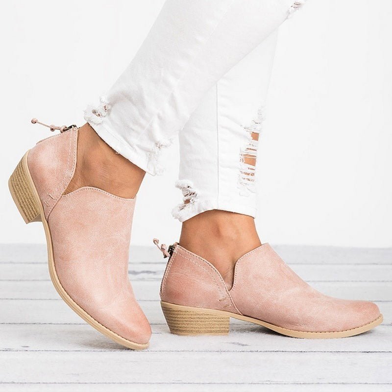 Autumn Women Shoes Retro High Heel Ankle Boots | Luxury Home Accessories | Heulog Glow