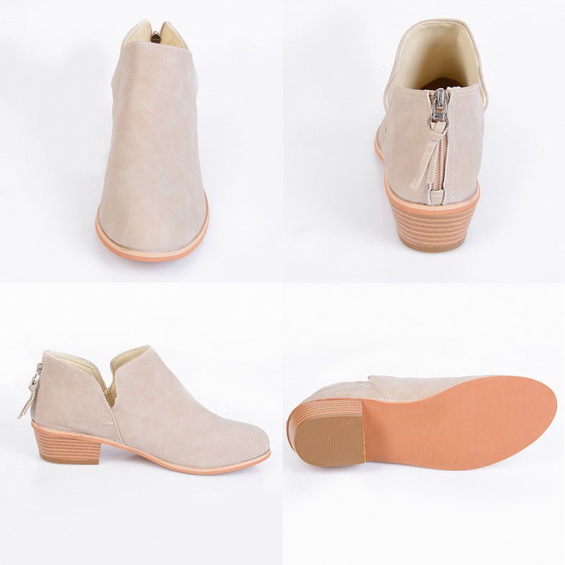 Autumn Women Shoes Retro High Heel Ankle Boots | Luxury Home Accessories | Heulog Glow