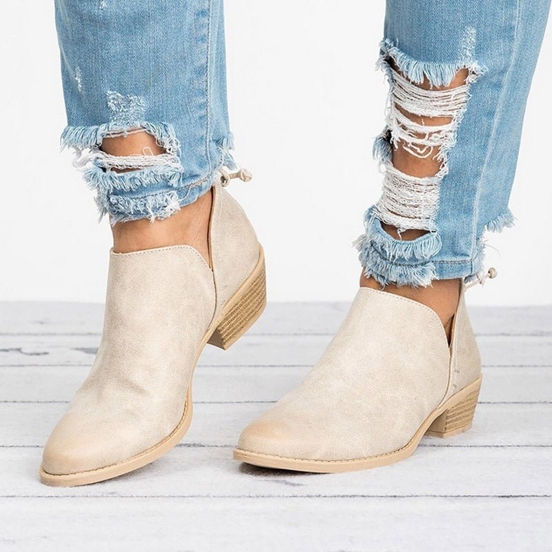 Autumn Women Shoes Retro High Heel Ankle Boots | Luxury Home Accessories | Heulog Glow