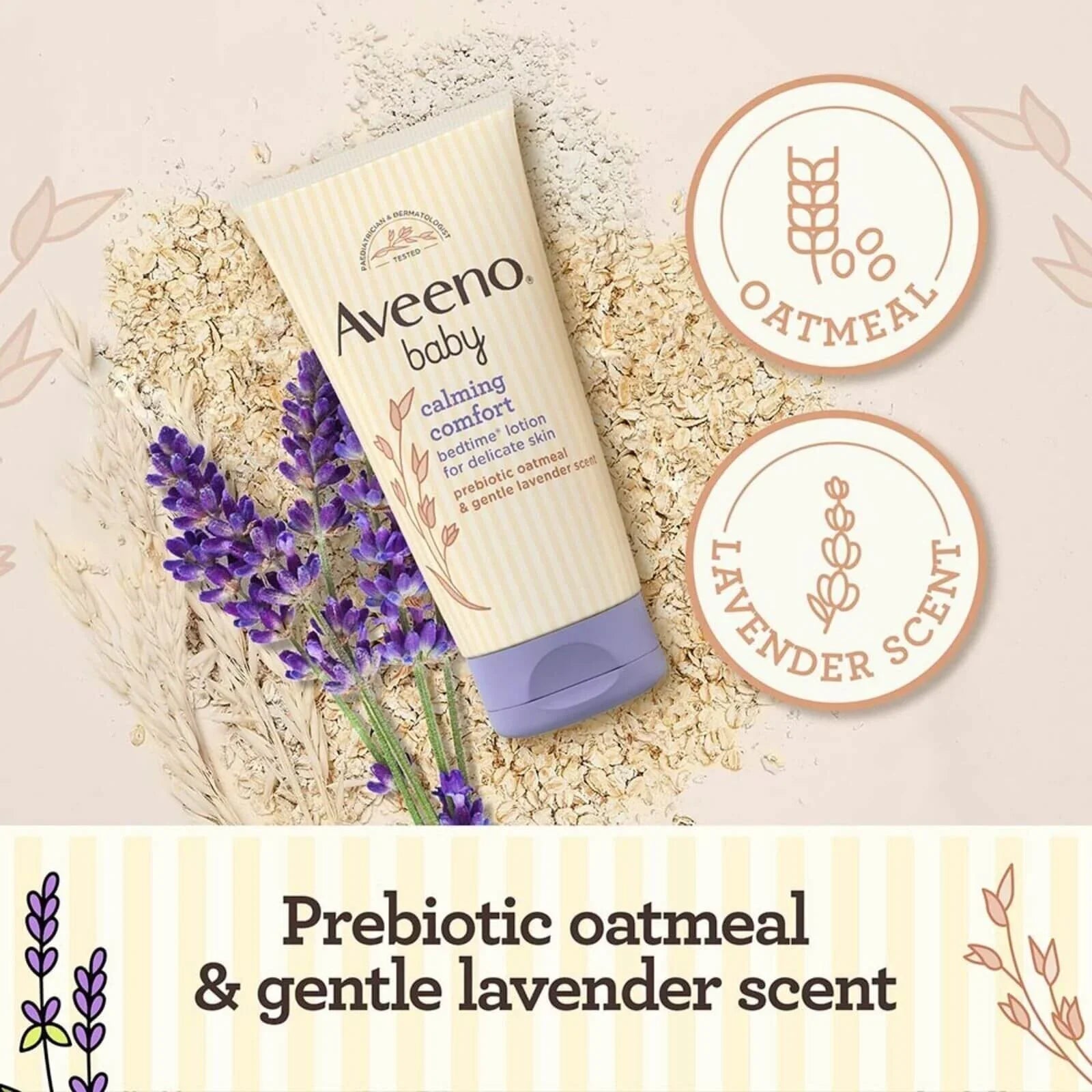 Aveeno Baby Calming Comfort Bedtime Lotion 150ml | Luxury Home Accessories | Heulog Glow