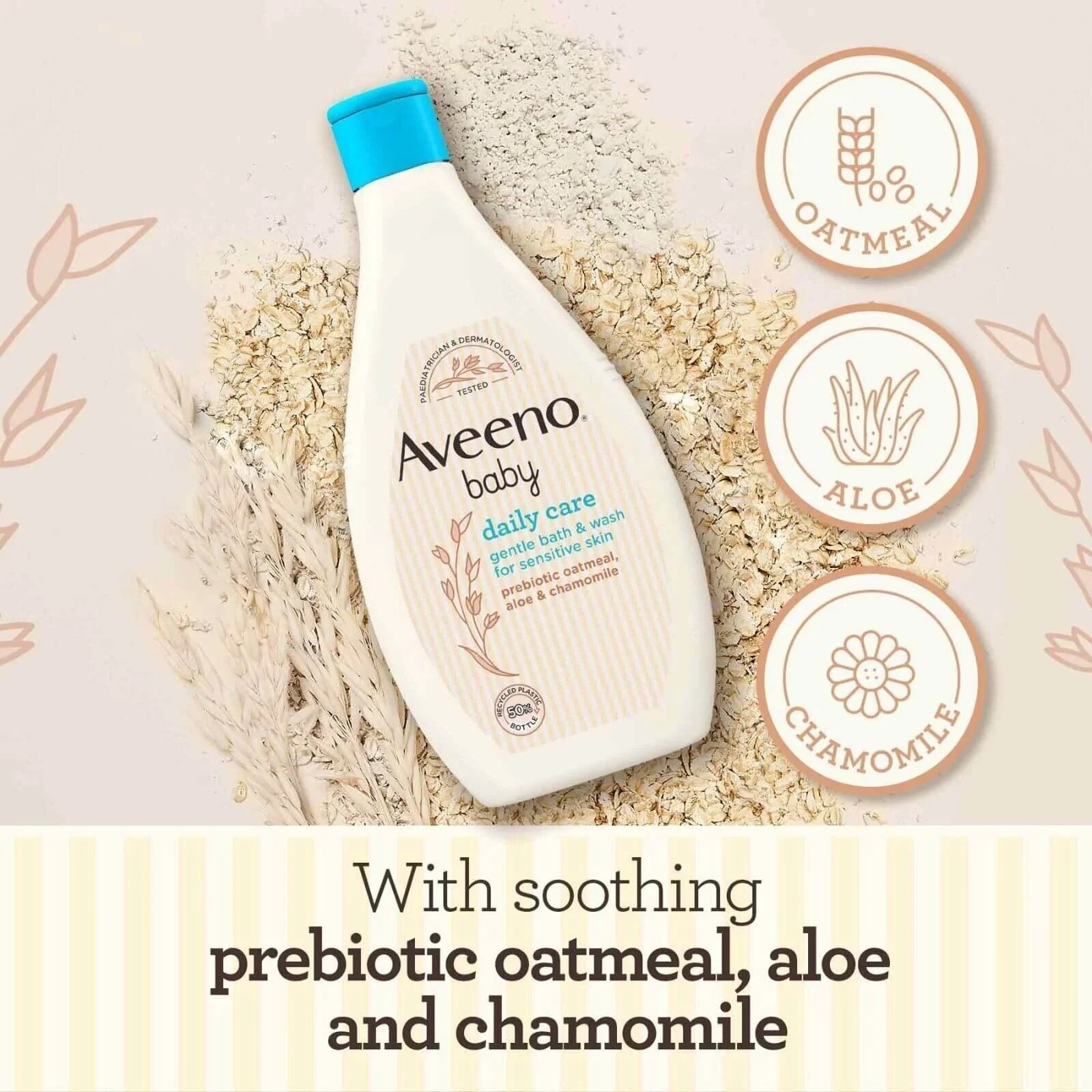 Aveeno Baby Daily Care Gentle Bath and Wash 400ml | Luxury Home Accessories | Heulog Glow