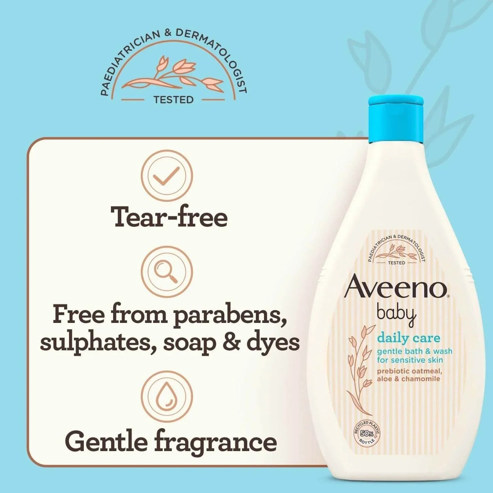 Aveeno Baby Daily Care Gentle Bath and Wash 400ml | Luxury Home Accessories | Heulog Glow