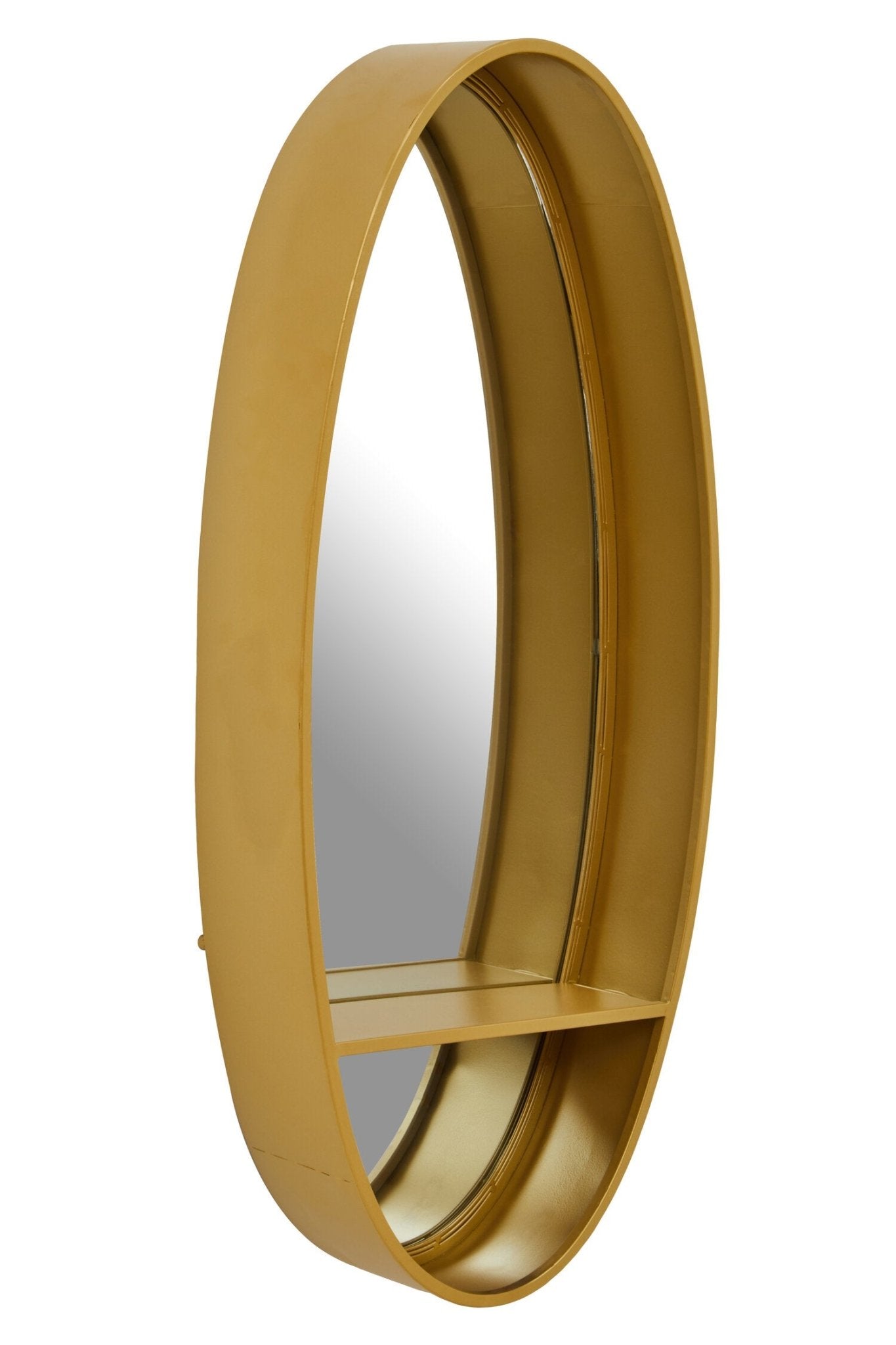 Avento Gold Oval Wall Mirror | Luxury Home Accessories | Heulog Glow