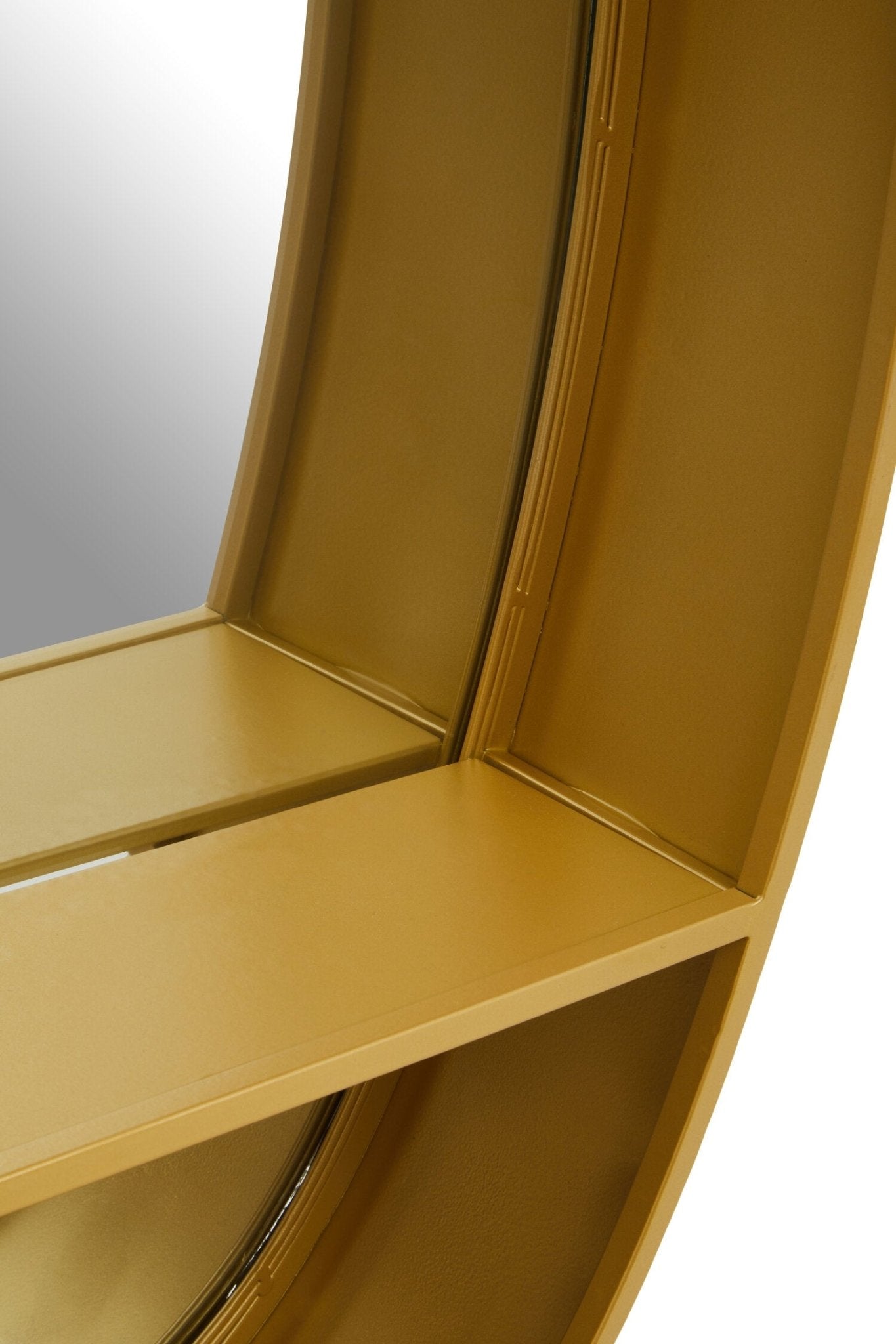 Avento Gold Oval Wall Mirror | Luxury Home Accessories | Heulog Glow