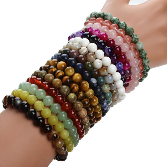 Aventurine Blue Sandstone Beads Round Bead Bracelet Bracelet | Luxury Home Accessories | Heulog Glow