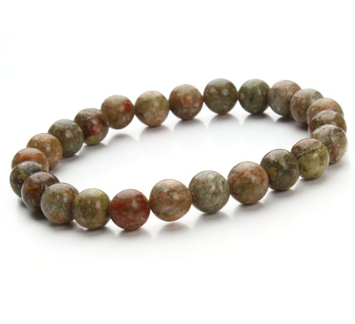 Aventurine Blue Sandstone Beads Round Bead Bracelet Bracelet | Luxury Home Accessories | Heulog Glow